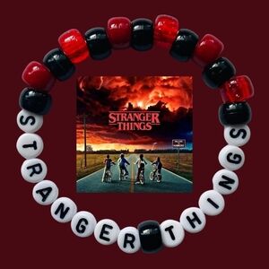 'Stranger Things' Kandi Handmade Beaded Bracelet